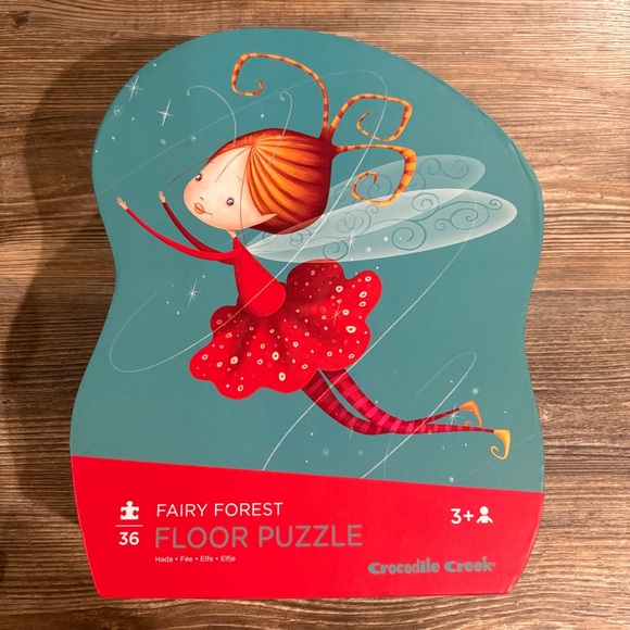 Crocodile Creek Fairy Forest Floor Puzzle Ages 3+-36 Pieces-Complete-Mushrooms - Picture 1 of 12